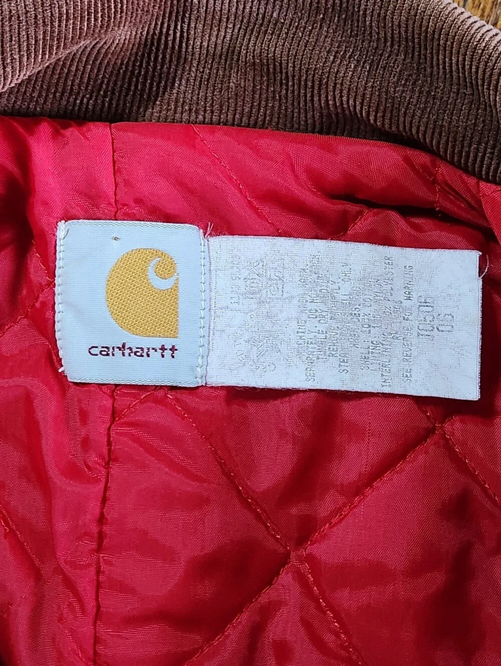 Vintage 1993 Carhartt JQ506 Youth 6 Detroit Jacket USA Brown Duck Workwear